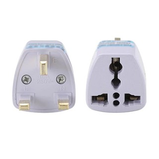 หัวแปลงปลั๊กแบบ UK เป็นแบบ Universal ทนกระแส 10A 250V UK to Universal plug Adapter Converter AC Power Socket