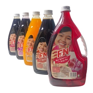 F&amp;N Syrup Flavoured หัวน้ำหวาน เอฟแอนด์เอ็น รุ่น แกลลอน2ลิตร ขวดพลาสติก นำเข้ามาเลเซีย กดเลือกรสชาติที่ต้องการ 1แกลลอน/ปริมาณ 2 ลิตร ราคาพิเศษ สินค้าพร้อมส่ง