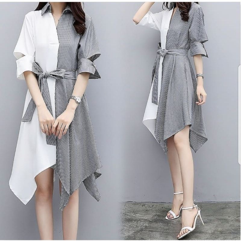 { THABI } MC XLULA DRES / KOREAN DRES / WOMENS CASUAL DRESS / KOREAN WOMENS DRESS / KONDANGAN DRESS 