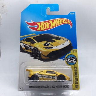 รถเหล็ก Hotwheels LAMBORGHINI HURACAN LP 620-2 SUPER TROFEO (ib22)