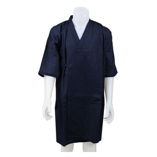 Bathrobe BATHROBE HOME LIVING STYLE YUKATA NAVY Towel, robe toilet ชุดคลุมอาบน้ำ ชุดคลุมอาบน้ำ HOME LIVING STYLE YUKATA