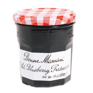 บอนน์มาม็อง แยมไวด์ บลูเบอร์รี่ 370 กรัม - Bonne Maman Wild Blueberry Jam Fruit Spread 370g