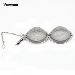 ✄COD Stainless Steel Infuser Strainer Mesh Tea Spoon Locking Spice Egg Shaped Ball