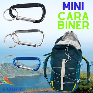 คารามิเนอร์Mini CARABINER พวงกุญแจอลูมิเนียม ใช้แขวนกุญแจ กระบอกน้ำใช้แขวนกุญแจ กระบอกน้ำ