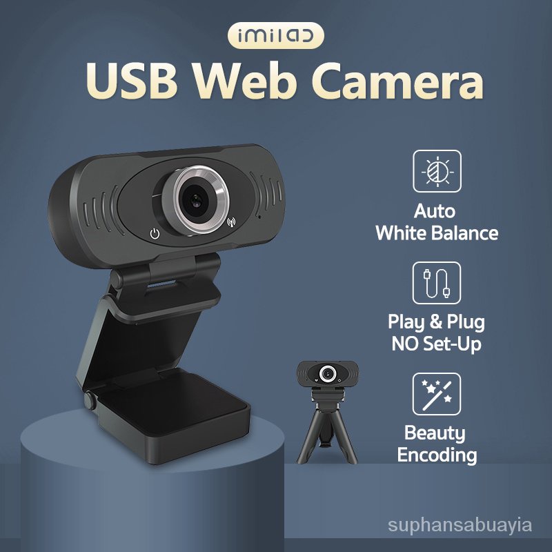 Imilab Webcam 1080P Full HD Imilab Web Camera Built-in Microphone Rotatable USB Plug Web Cam L09m