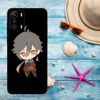 Infinix ZERO 5G เคส Tpu นิ่ม การ์ตูน Genshin Impact ป้องกันการตก เคสนิ่ม