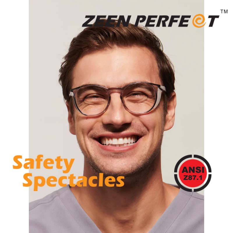 แว่น Safety Shield Protection เปลี่ยนเลนส์สายตาได้ ZEEN PERFECT รุ่น DAY SAFE