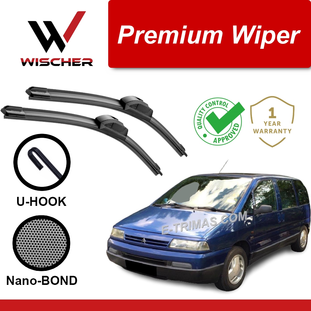 Citroen Evasion 1994 - 2002 Wischer Nano-BOND ใบปัดน้ําฝน (1SET)
