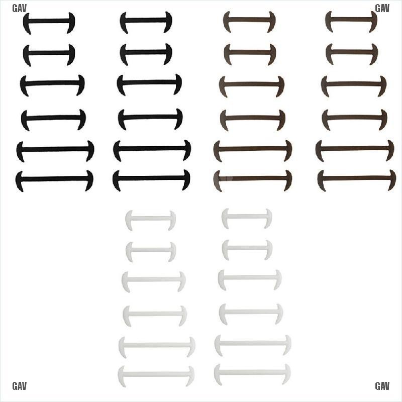 (gav) เชือกรองเท้าซิลิโคนแบบยืดหยุ่น 12 ชิ้น - gavinyears.th - ThaiPick