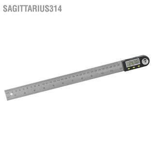 Sagittarius314 0-300mm Stainless Steel Electronic Protractor Digital Goniometer Angle Finder Miter Gauge Ruler