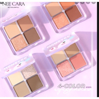 NEE CARA-MONSTER 4 COLORS EYESHADOW N1965ของแท้100%