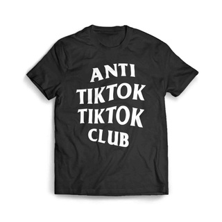 เสื้อผ้าผชเสื้อยืด พิมพ์ลาย Tiktok ClubS-5XL