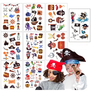 แทททูโจรสลัด สำหรับเด็ก รอยสักชั่วคราว Pirate Easy Temporary Tattoo For Kid