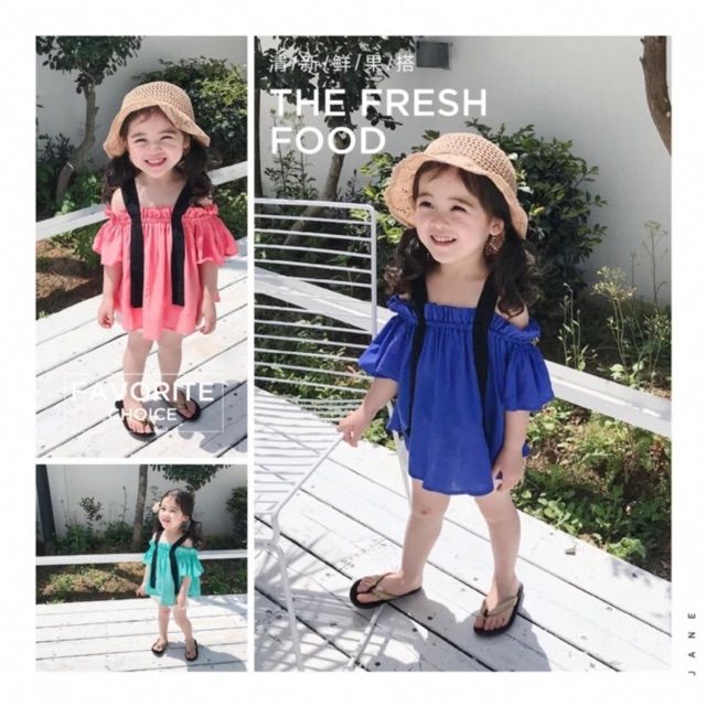 KIDS FASHION เสื้อปาดไหล่-GC122