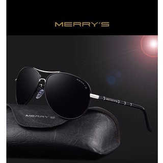 ﻿MERRYSTORE แว่นกันแดด (รุ่น : S8766) Black frame Black lens