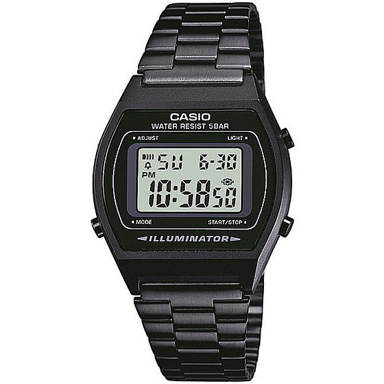 Casioของแท้ Standard นาฬิกาข้อมือผู้หญิง ผู้ชาย สายเหล็ก รุ่น B640WB-1A - สีดำ