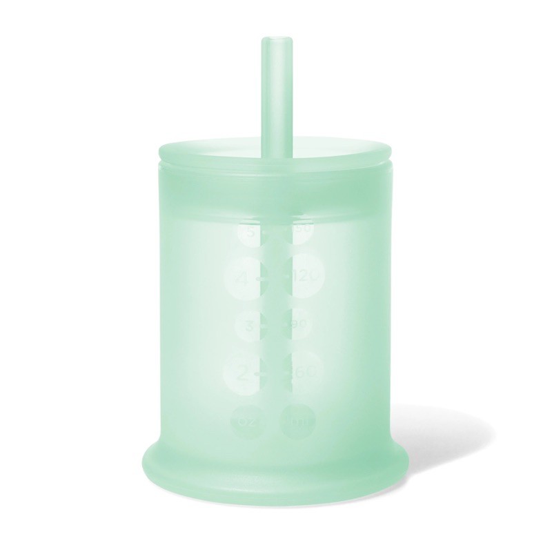 แก้วหัดดื่ม 5 ออนซ์ พร้อมฝาปิดและหลอดดูด Silicone Training Cup with lid & straw 5oz – โปรปัง