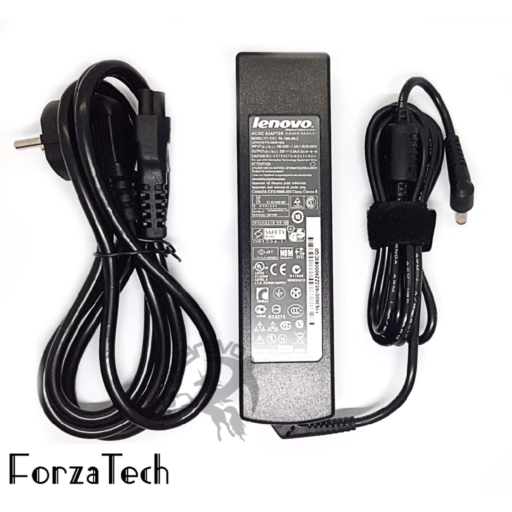 แล็ปท็อปอะแดปเตอร์ชาร์จ Fit LENOVO IdeaPad Z460 Z460A Z465 Z470 Z560 20V 4.5A Longshape