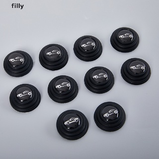 [FILLY] 10pcs Car Door Anti-collision Silicone Pad Anti-shock Closing Door Stickers DFG