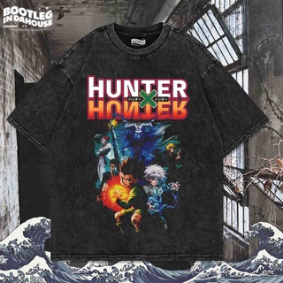 เสื้อยืด พิมพ์ลาย HUNTER X HUNTER OVERSIZE WASHING VINTAGE | เสื้อยืด โอเวอร์ไซส์ | เสื้อยืด ขนาดใหญ่ | เสื้อยืด ซักได้