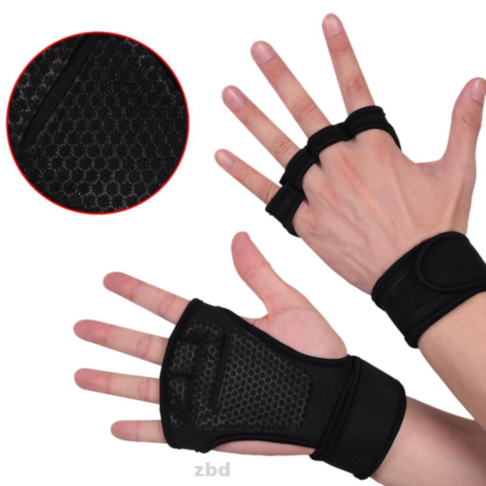 Anti Slip Half Finger Hand Protect Hollow Out Lengthened Soft Sports ...