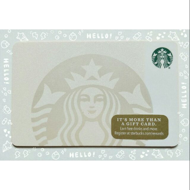 อเมริกา บัตรสตาร์บัคส์ Starbucks Card USA Siren 2017 การ์ดสตาร์บัค สตาร์บัคการ์ด