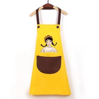 ผ้ากันเปื้อนกันน้ำผ้ากันเปื้อนทําอาหาร Cooking Apron สไตล์เกาหลี ผ้ากันเปื้อน ลายน่ารักๆ มาใหม่ สวยมากๆ WQ