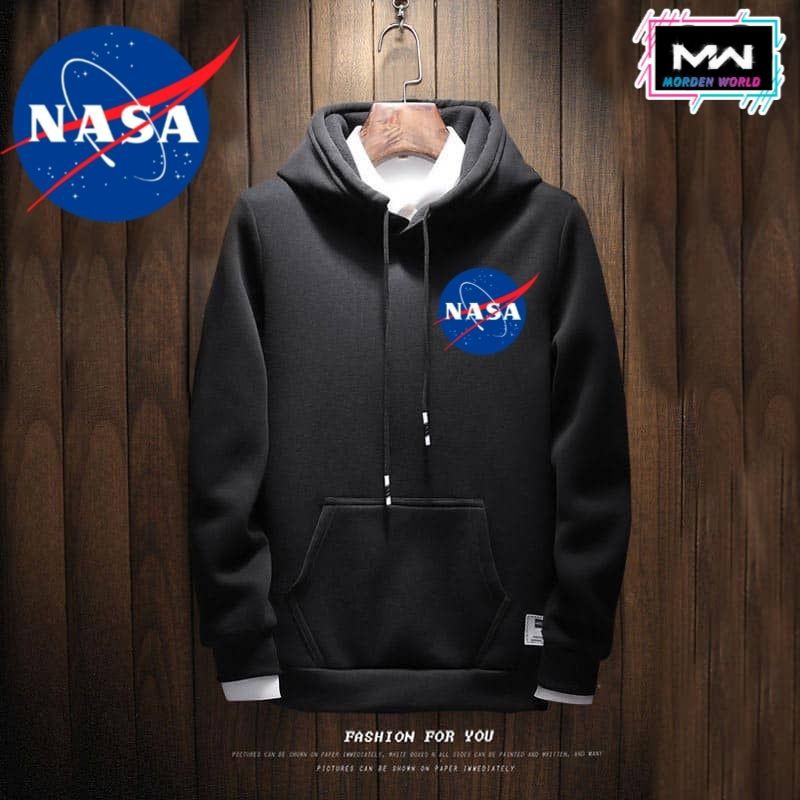 Nasa LOGO PRINTED PULLOVER HOODIES IN / STREET WEAR LOWCOST / ผู้ขายในพื้นที่