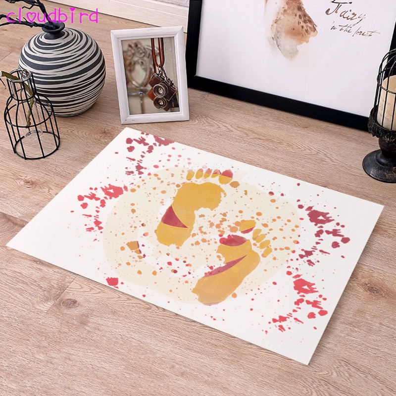 ★♈★ Halloween Foot Mats Bloody Bath Mats Color Changing Carpet Mats