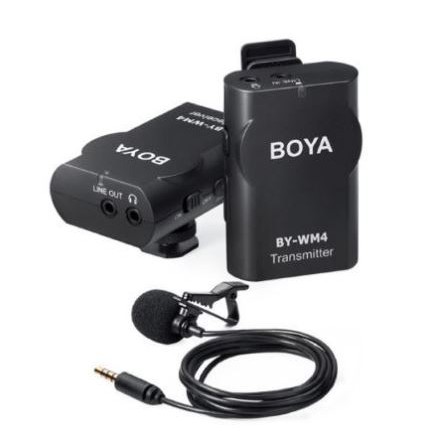 ไมโครโฟนไร้สาย Boya BY-WM4 Mark II Wireless Microphone ใช้ได้ทั้งสมาร์ทโฟน และกล้อง DSLR