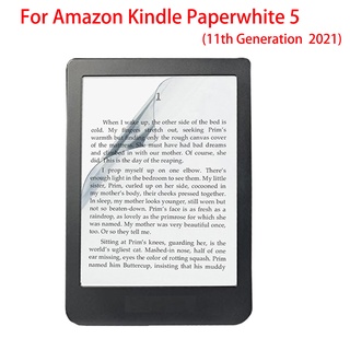 ฟิล์มกันรอยหน้าจอ แบบใส นิ่ม สําหรับ Kindle Paperwhite 11th Generation 2021 6.8 นิ้ว 2 ชิ้น