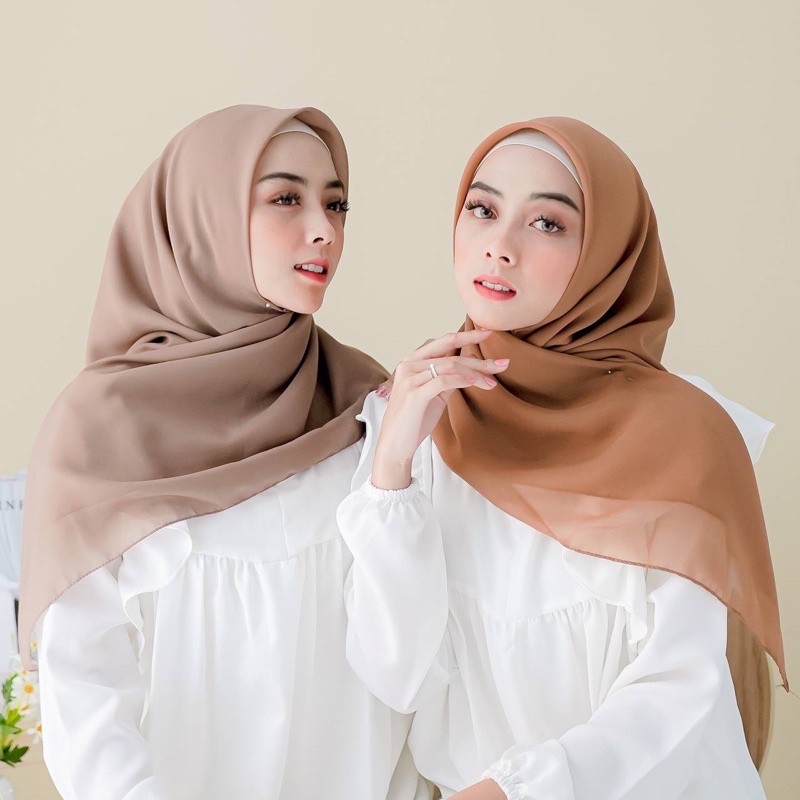 Helen_shop86 Bella Square Hijab Bela Squer Plain Square Hijab Bela Veil
