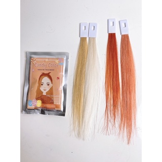 ทรีทเม้นท์เปลี่ยนสีผม  PEACH GOLD - CANDY COLOR KERATIN TREATMENT (แคนดี้คัลเลอร์เคราตินทรีทเม้นท์)