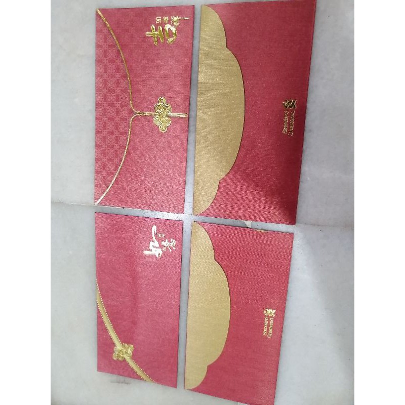 แผนภูมิมาตรฐาน ang pao ซองแดง 8 ชิ้น 2 ดีไซน์