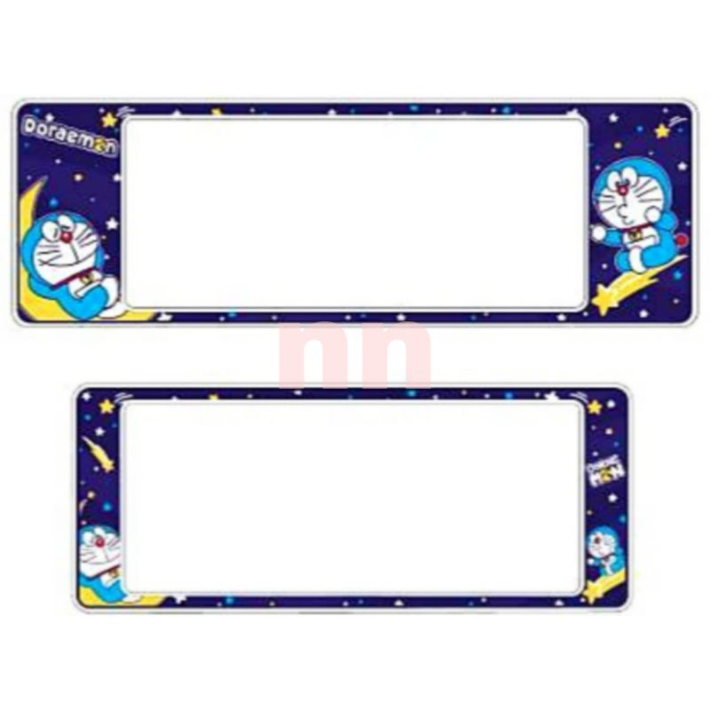 กรอบป้ายทะเบียนรถยนต์ #โดเรม่อน #Doraemon #ลายการ์ตูน กันน้ำ100% A1-5555 ลายเก่า