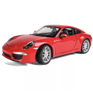 โมเดลรถเหล็กPorsche 911 Carrera S ขนาด1:24 ประตูของตัวรถสามารถเปิดปิดได้ฝากระโปรงหน้าเปิดปิดได้เป็นงานโมเดลตั้งโชว์