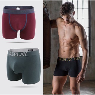 REPLAY Men Boxer กางเกงบ๊อกเซอร์ผู้ชาย