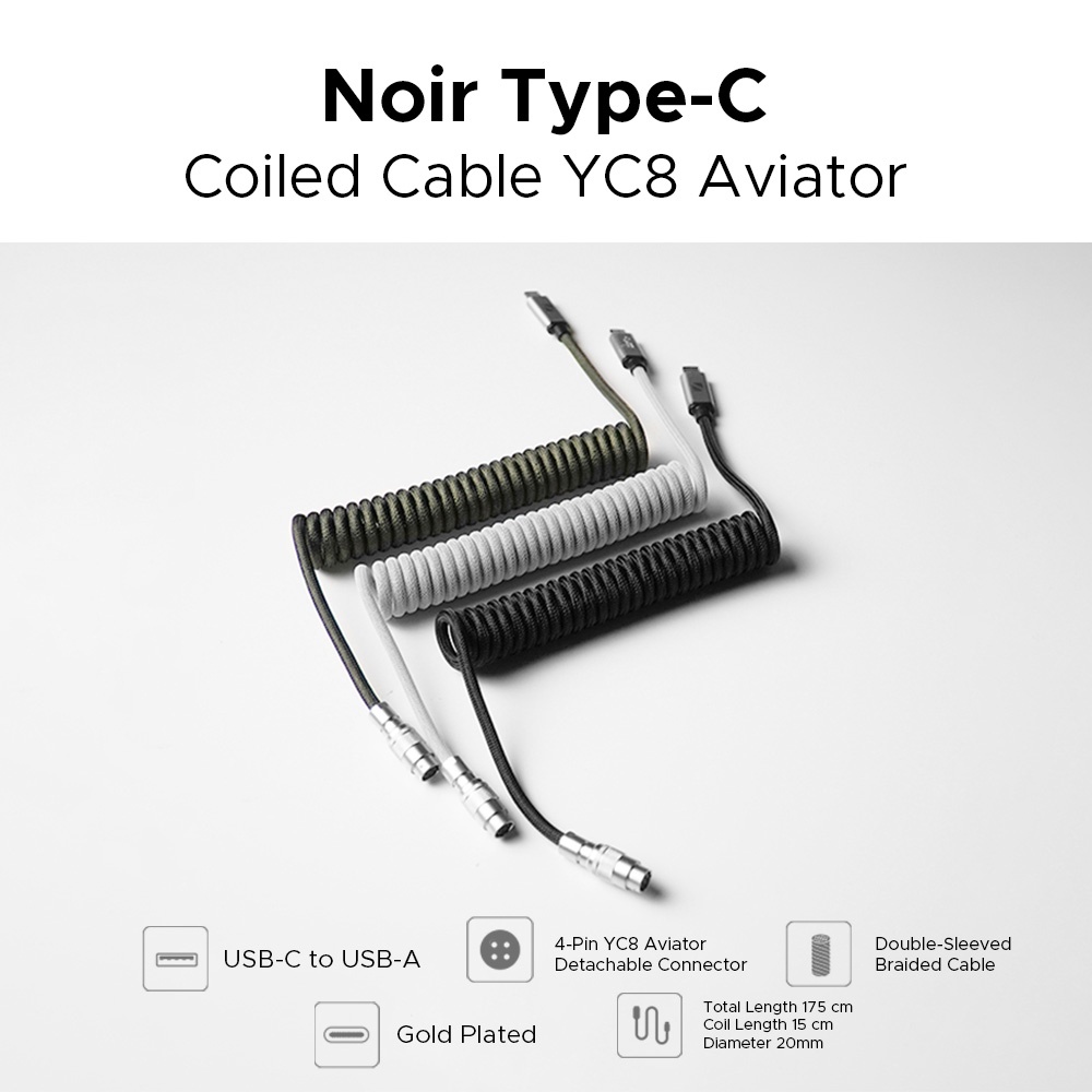สายขด Type-C YC8 Aviator