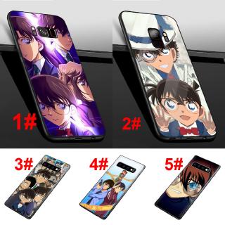 เคสโทรศัพท์มือถือลายการ์ตูนโคนันสําหรับ Samsung Galaxy S 10 E S 6 S 7 Edge S 8 S 9 S 10 Plusเคสซิลิโคนนิ่ม