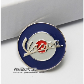 Vespa car logo GTS300 Primavera sprint motorcycle metal badge brooch