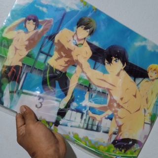 โปสเตอร์ อนิเมะ ขนาด A3 เรือง ฟรี หนุ่มนักว่ายน้ำ Poster Anime Free Cartoon Japan