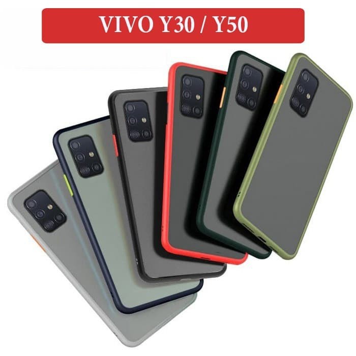 VIVO Y30/VIVO Y30i/VIVO Y50 CASE HARDCASE DOFF TRANSPARKANT, CASE DOFF MATE TRANSPARANT