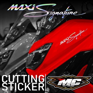 สติกเกอร์ตัดเลเซอร์โฮโลแกรม MAXI NMAX XMAX LEXI AEROX สีทอง และสีทอง Mc01