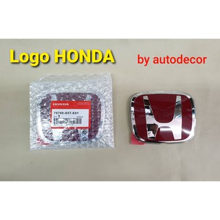 KBR SALES Logo โลโก้  HONDA  สีแดง สำหรับ ติดหน้ากระจังรถ  Honda City Civic Accord ฮอนด้ารุ่นต่างๆ