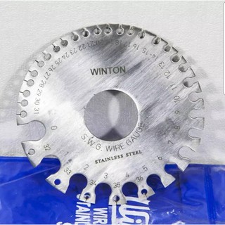 WINTON จานวัดลวด WIRE GAUGE S.W.G.