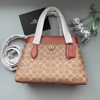 🧡Coach Lora Carryall 30 In Signature Canvas