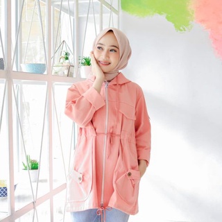 Uniqlo PARKA เสื้อแจ็กเก็ตลําลอง ผ้าแคนวาส ให้ความอบอุ่น แบบเรียบง่าย แฟชั่นฤดูหนาว สไตล์มุสลิม สําหรับผู้หญิง
