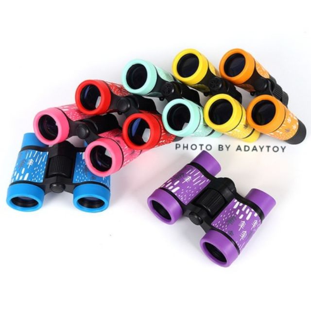 พร้อมส่ง (มีลาย) กล้องส่องทางไกล เด็ก ระยะซูม4x30 พร้อมสายคล้องคอ