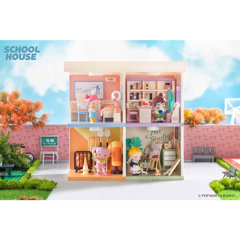 ❣️พร้อมส่ง❣️Pop Mart • SCHOOL HOUSE ห้อง Pop Mart
