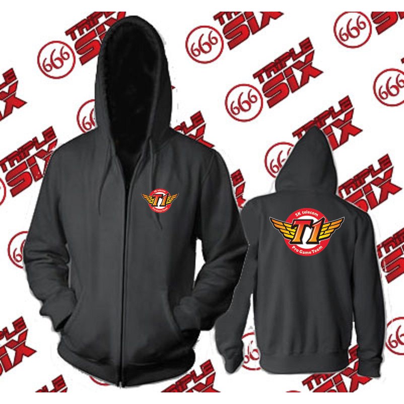 Esports Team SK Telecom T1 Gaming Zipper Hoodie Jacket - PUBG DotA2